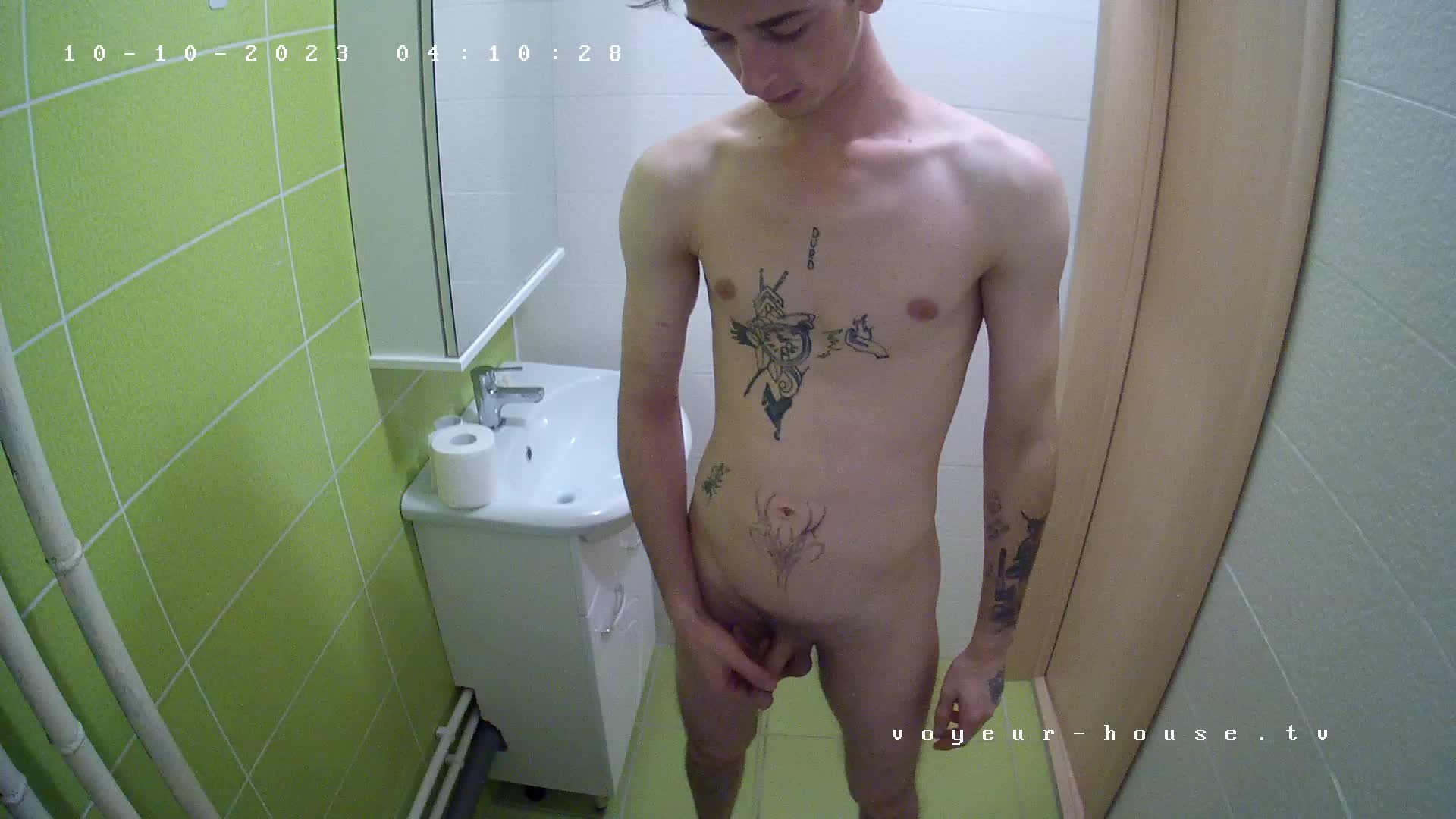 Tristan peeing naked 10 Oct 2023