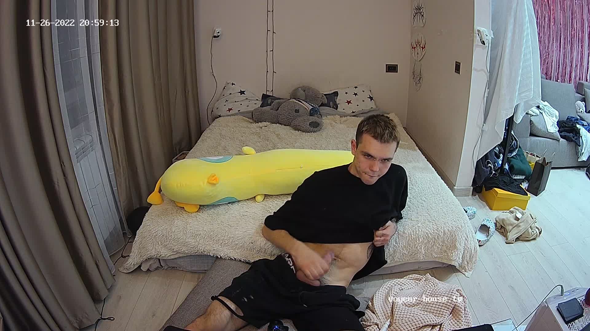 Artem jerking off in the bedroom 26 Nov 2022