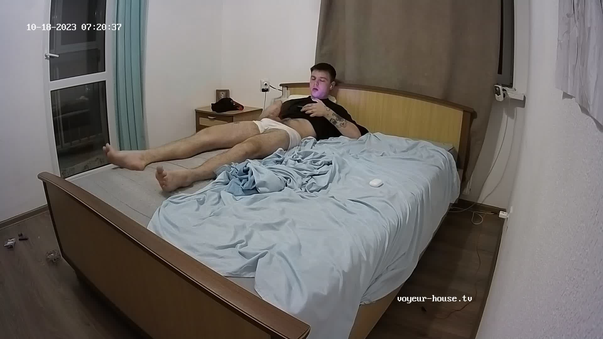 Artem jerking off in the bedroom 18 Oct 2023
