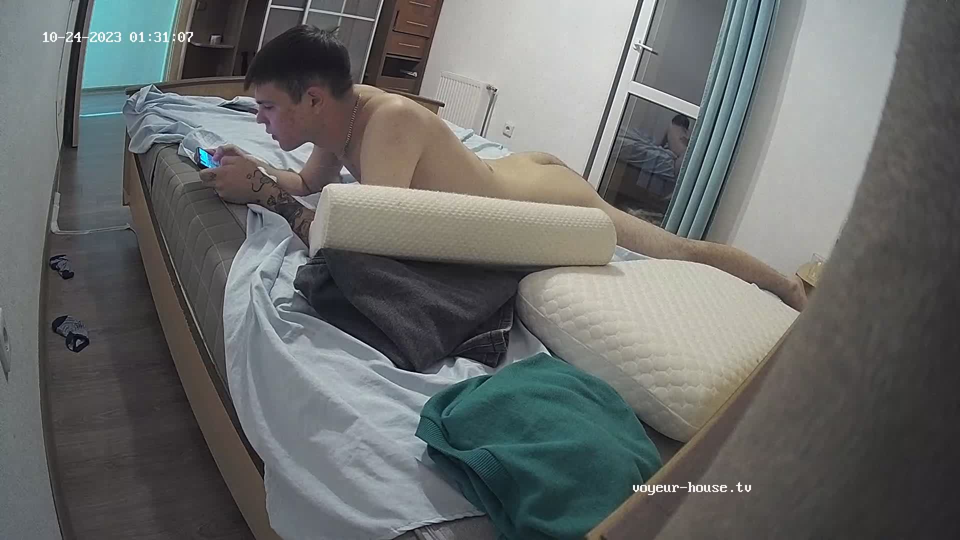 Artem naked on the bed 24 Oct 2023