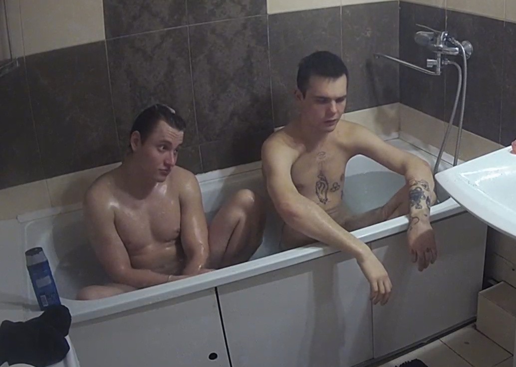 Artem & Sava bath together 18 Feb 2022