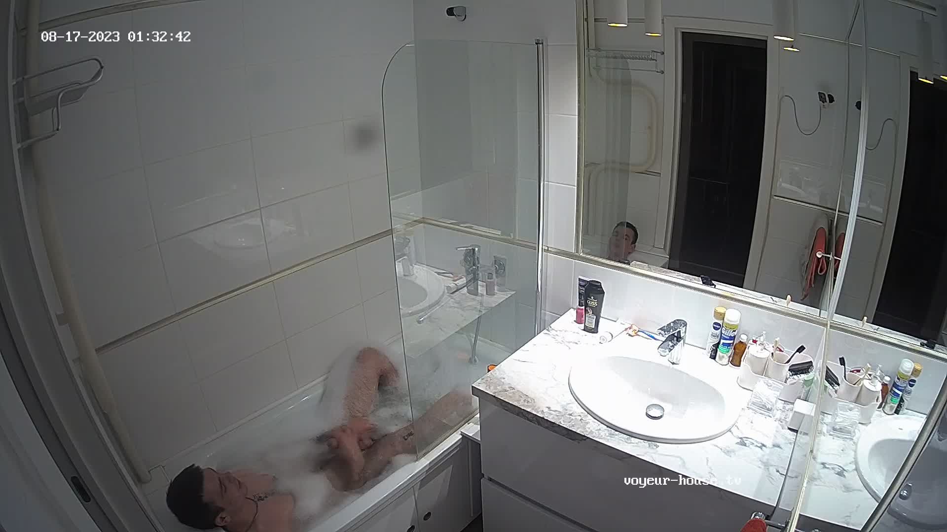 Watch Masturbation Artem jerking off in the bath 17 Aug 2023 Naked people with Artem in Bathroom The biggest Voyeur Videos gallery