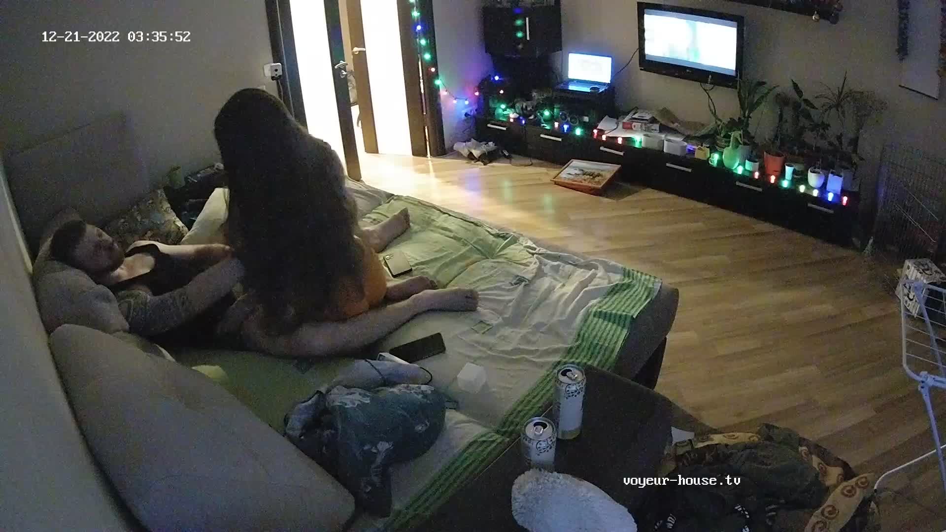 Ariela helps the guest guy out with his self-stimulation | 2022-12-21