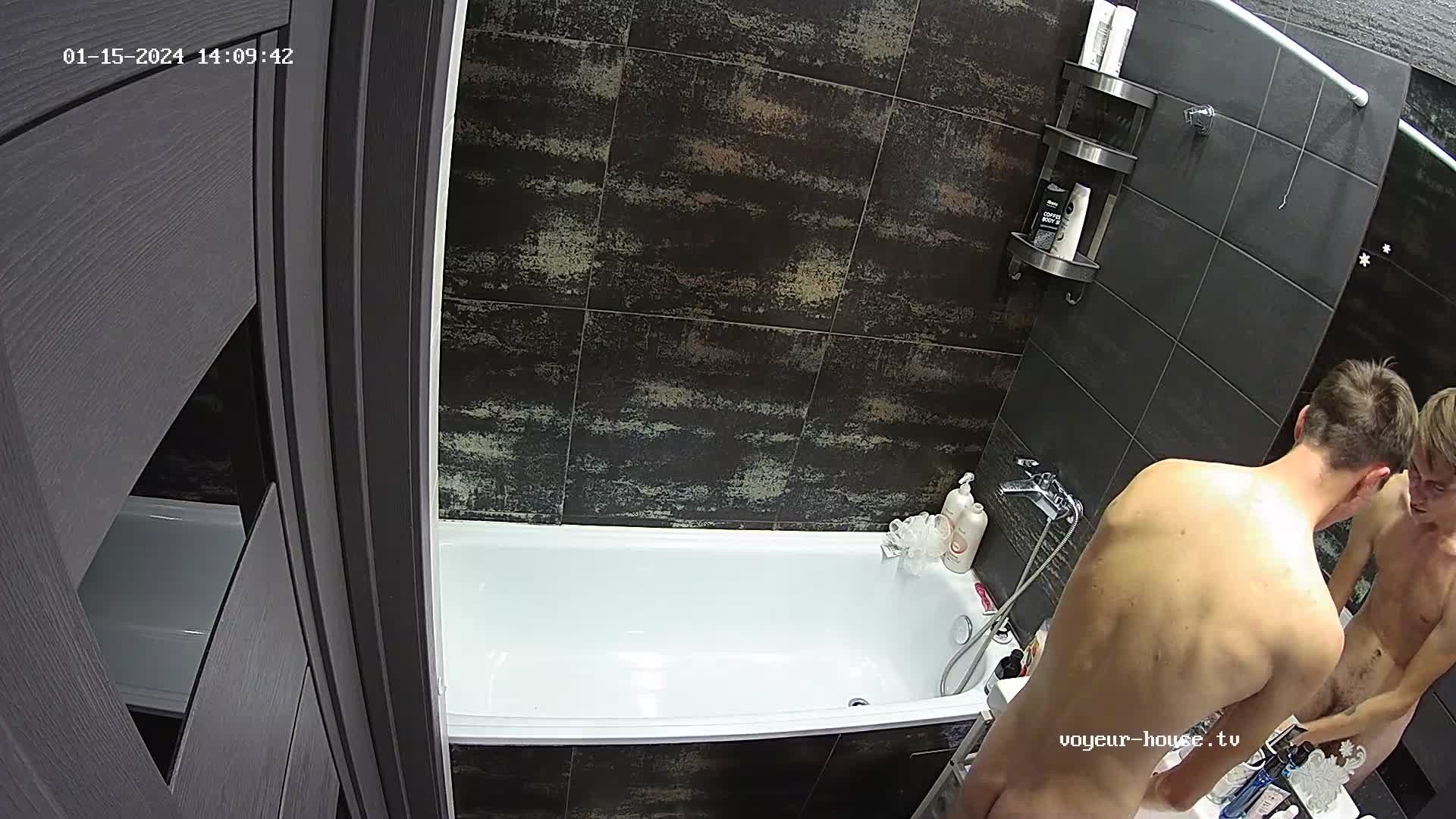 Westly washing cock at sink after Afternoon sex 15-01-2024